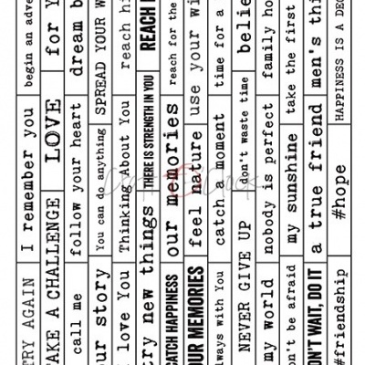 recortes de cartão com frases inspiradoras em inglês
