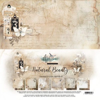 Conjunto de papel decorativo vintage com design natural e elementos florais e de borboletas