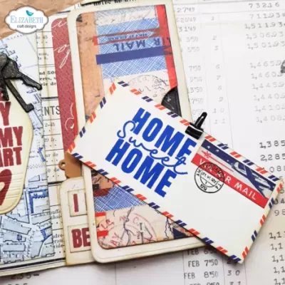 Cartões decorativos estilo vintage com frases e estampas