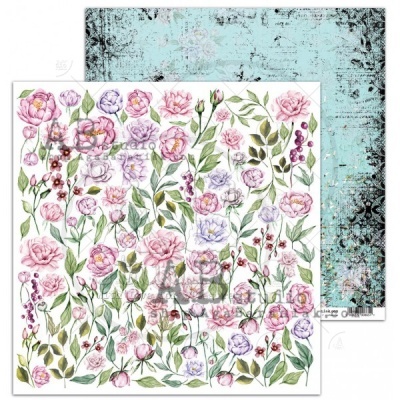 papel decorativo com padrão floral e padrão azul turquesa envelhecido