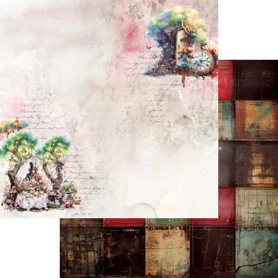 Papéis decorativos para scrapbook com temas vintage e aquarela