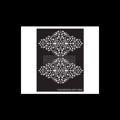 Padrões decorativos brancos em fundo preto com texto de direitos autorais.