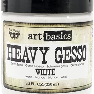 Frasco de gesso espesso branco Art Basics HEAVY GESSO 250ml