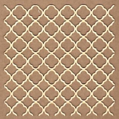 Padrão geométrico castanho e creme com losangos arredondados