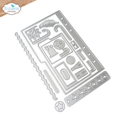 Moldes metálicos de corte para artesanato com desenhos variados em branco