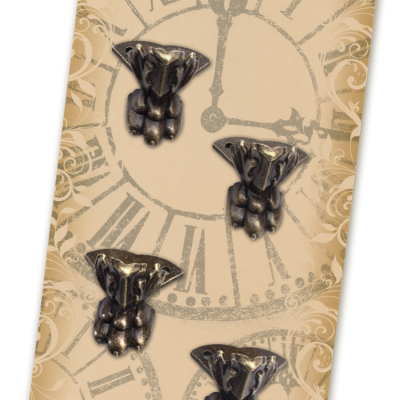 Embalagem com quatro pés de garra de latão envelhecido Graphic 45