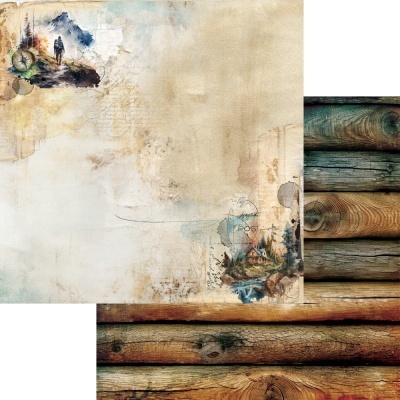 Papel decorativo com design natural e madeira envelhecida