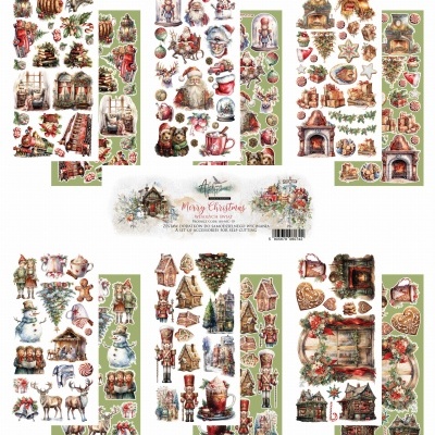 Adesivos decorativos de Natal variados com temas festivos