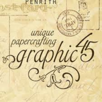 Texto decorativo em papel envelhecido com carimbos e detalhes florais