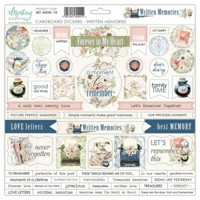 Autocolantes de cartão com mensagens e desenhos florais para decoração de memórias escritas