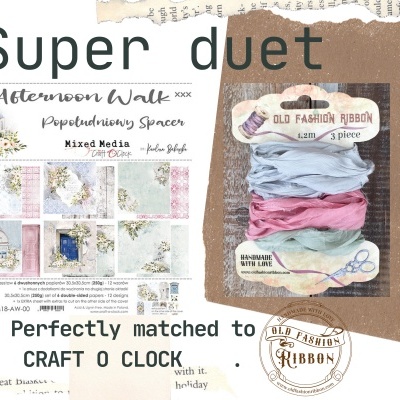 Conjunto de papel para scrapbook e fitas coloridas etiquetadas