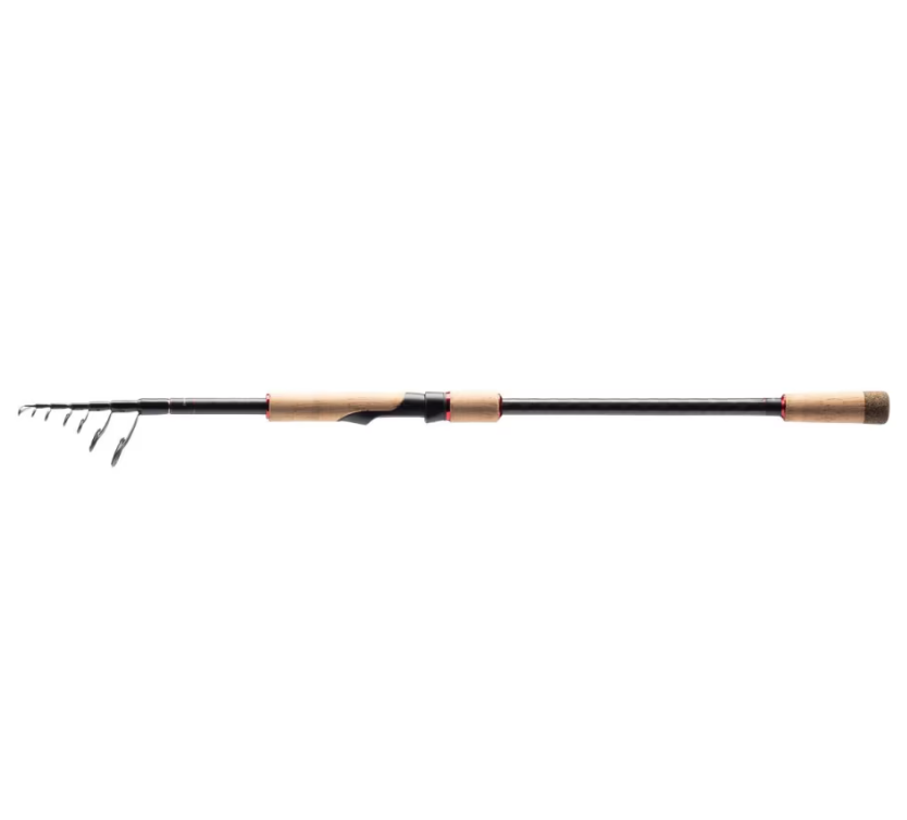 Cana Shimano Catana GX Spinning Tele 2,70m 14-40g 5pc Vara de pesca telescópica preta com punhos de cortiça