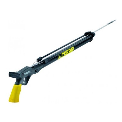 Arpão de pesca submarina Cressi com cabo amarelo e corpo preto