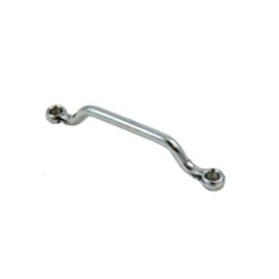 Puxador de porta ou gaveta em metal cromado prateado