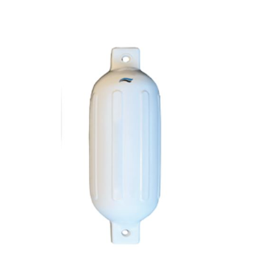 Amortecedor de impacto branco com orifícios para fixação