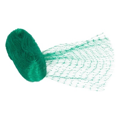 Rede de pesca verde enrolada