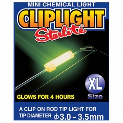 empaque com luz química mini CLIPLIGHT Starlite amarela