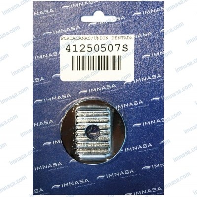 Porta-canas de alumínio dentado embalado com etiqueta branca com código 41250507S