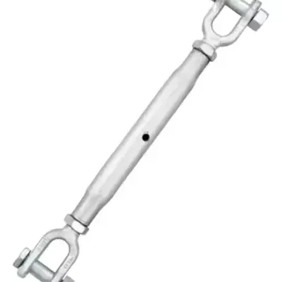 Dispositivo metálico para prender cabos com parafusos nas extremidades