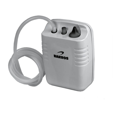 Dispositivo branco BARROS com três aberturas e tubo flexível branco