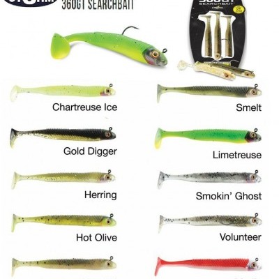 Isca artificial para pesca Storm 360GT Searchbait com várias cores e nomes