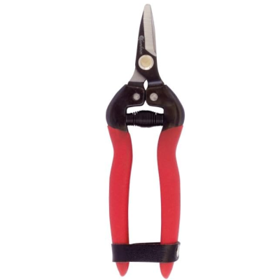 Tesoura de poda com punho vermelho e preto