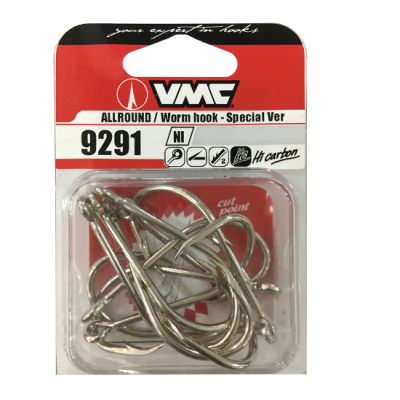 Embalagem de anzóis metálicos prata VMC 9291