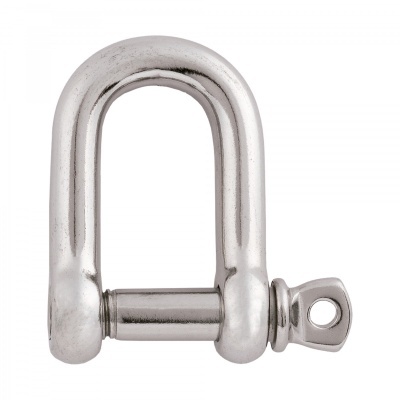 Cadeado de segurança em metal cromado formato U com parafuso lateral