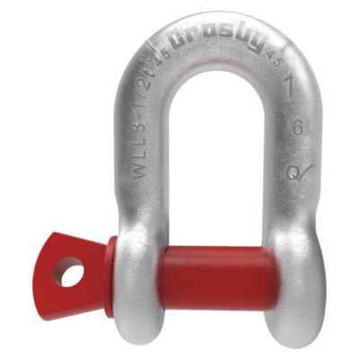 Grilhão metálico prateado com barra vermelha e inscrições gravadas