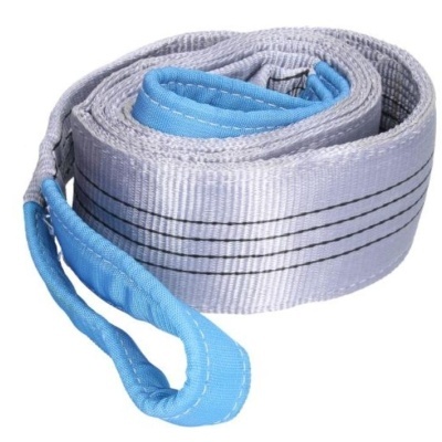 Cinta de elevação cinza com bordas azul claro e costuras pretas