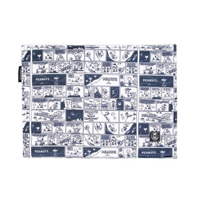 Bolsa com padrão Peanuts em azul e branco