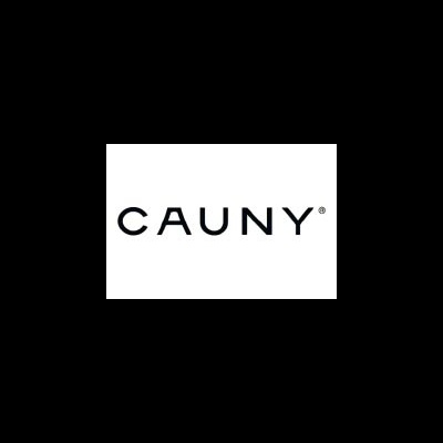 Logo da marca CAUNY em preto sobre fundo branco