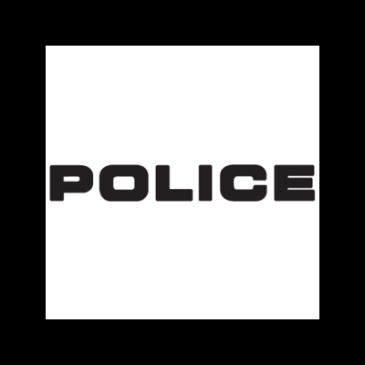 Logótipo da marca POLICE em preto sobre fundo branco