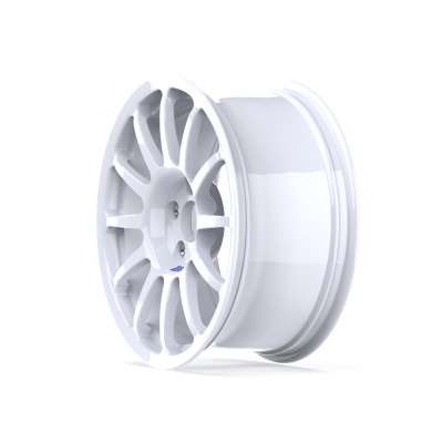 Glossy white multi-spoke alloy car wheel rim with BBZ logo