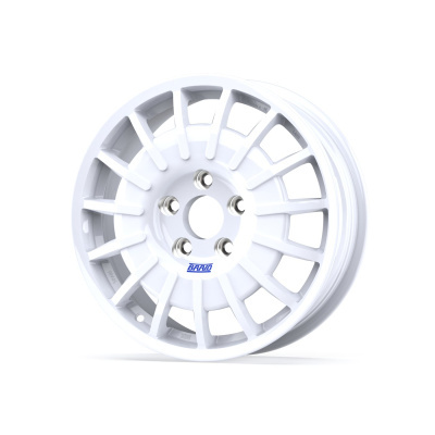 White multi-spoke alloy wheel with BRAID logo