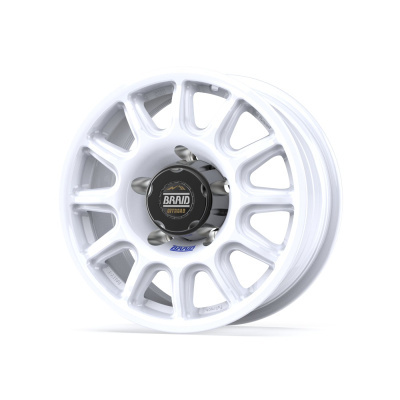 White Braid Offroad alloy wheel rim with black center cap