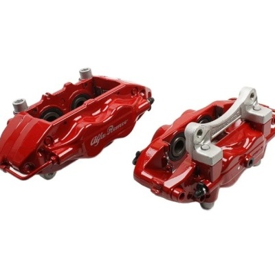 Conjunto de pinças de travão vermelhas Alfa Romeo