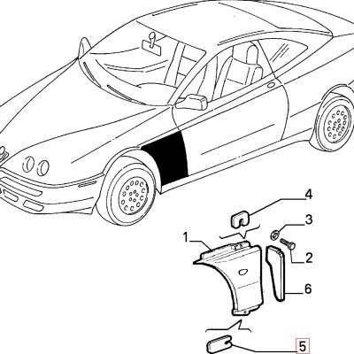 Stainless&#x20;Steel&#x20;Front&#x20;Wing&#x20;&#x2F;&#x20;Fender&#x20;Shim&#x20;&#x2013;&#x20;Lower&#x20;Fixing&#x20;&#x28;Replaces&#x20;OE&#x20;&#x23;60606282&#x29;