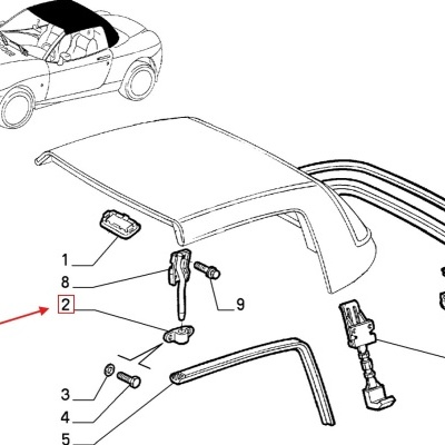 Essential&#x20;2-Piece&#x20;Hardtop&#x20;Mounting&#x20;Bushing&#x20;Set&#x20;&#x28;Replaces&#x20;OE&#x3A;&#x20;47300168&#x29;