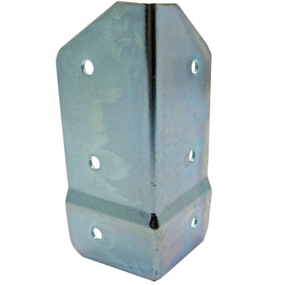 Suporte metálico galvanizado de ângulo com furos para fixação