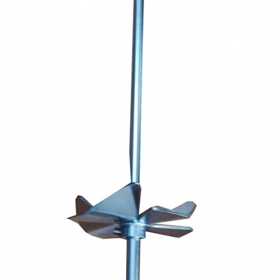 Misturador de metal inoxidável com haste e pás helicoidais