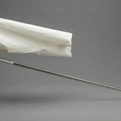 Rede de pesca branca com cabo metálico longa