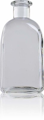 Garrafão de vidro transparente com tampa