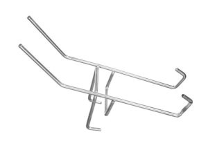 Estrutura metálica cromada com gancho e barras