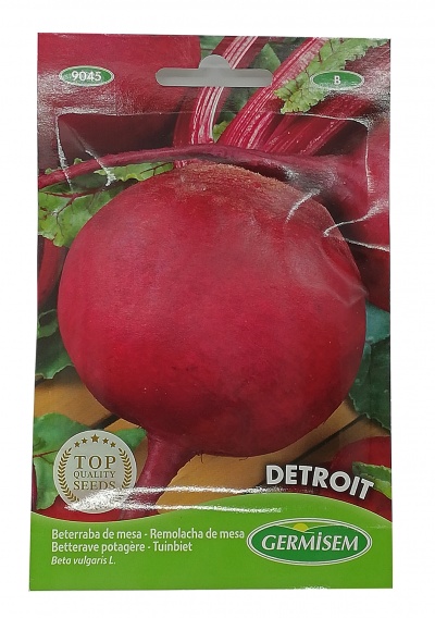 Pacote de sementes de beterraba Detroit da Germisem com selo Top Quality Seeds