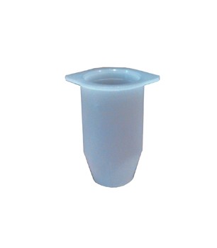 plugue de vedação branco de plástico com aba quadrada