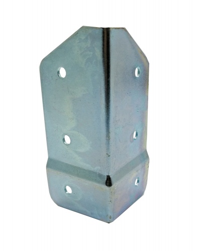 Suporte metálico galvanizado de ângulo com furos para fixação