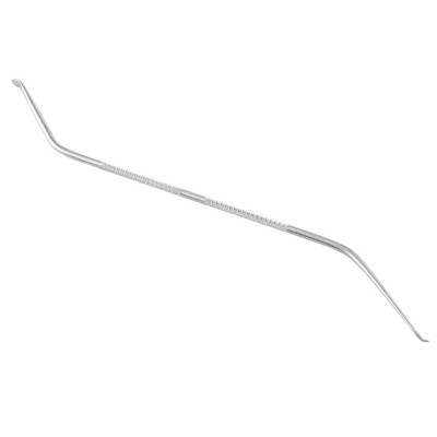 Ferramenta metálica de aço inoxidável com duas extremidades curvadas
