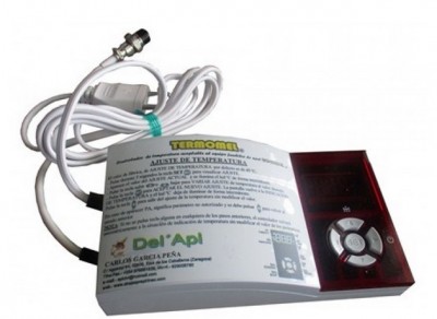 Termómetro digital TEMOMEL com visor e cabos