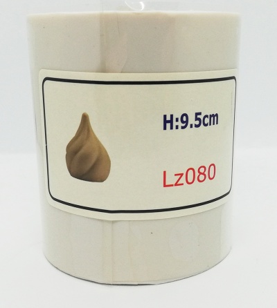 Cilindro branco com rótulo contendo imagem e texto